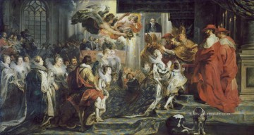  denis - Die Krönung in Saint Denis von Peter Paul Rubens